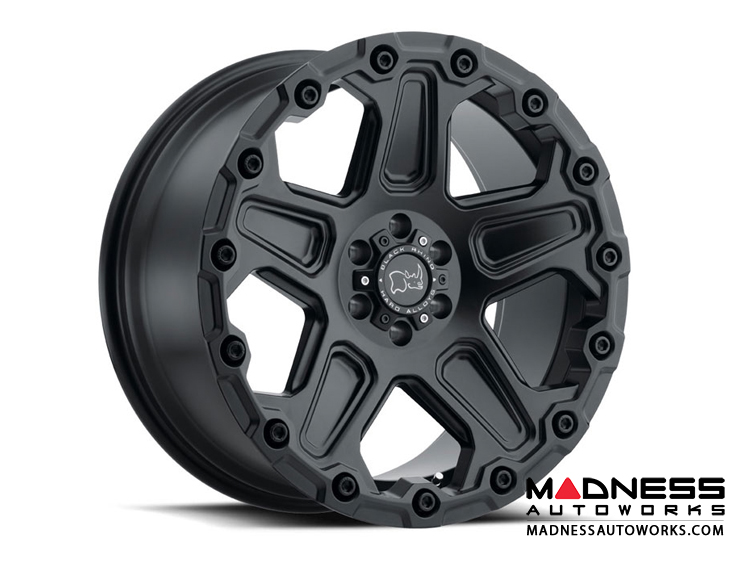 Jeep Custom Wheels (1) - Black Rhino - 17 x 9.5 - Cog - Matte Black 